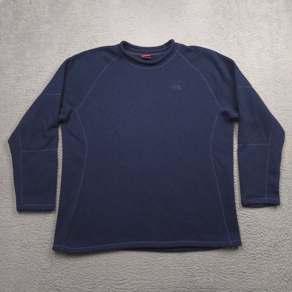 The North Face ANVX Men XXL Crewneck Fleece Pullover Sweatshirt Navy Blue